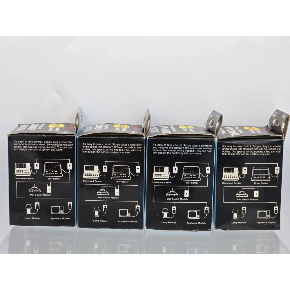 4 Lot Radio‎ Shack Plug 'n Power 3-Prong, 2 Prong Appliance Switch, & 2 Dimmer